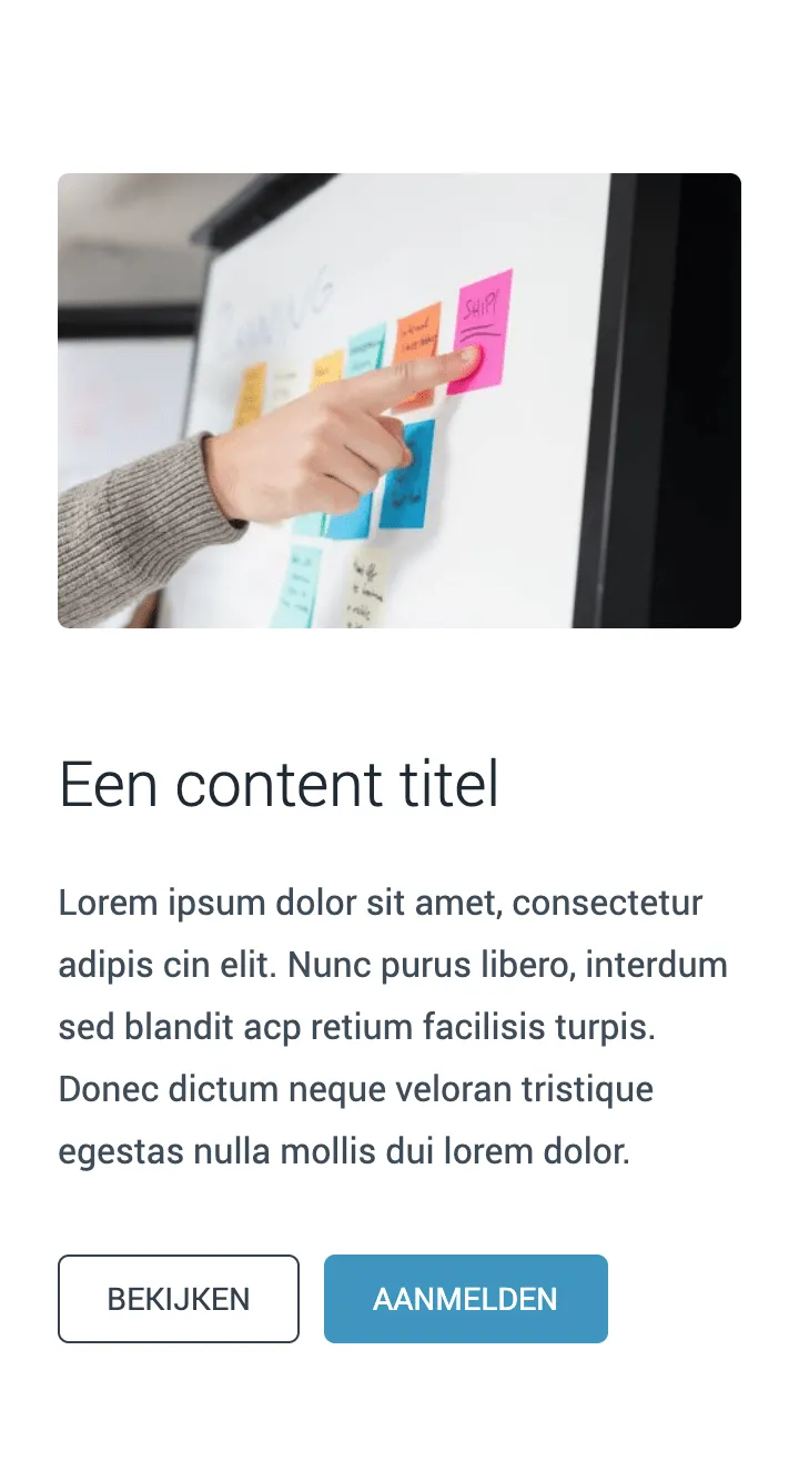 Blok weergave op smartphone