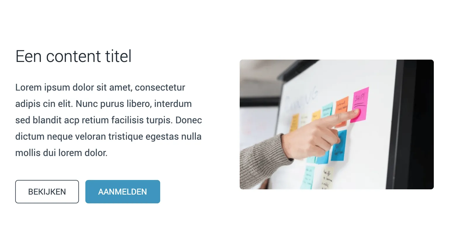 Blok weergave op tablet