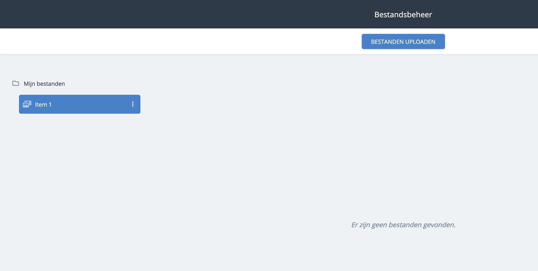 Bestanden uploaden naar mediacollectiemap