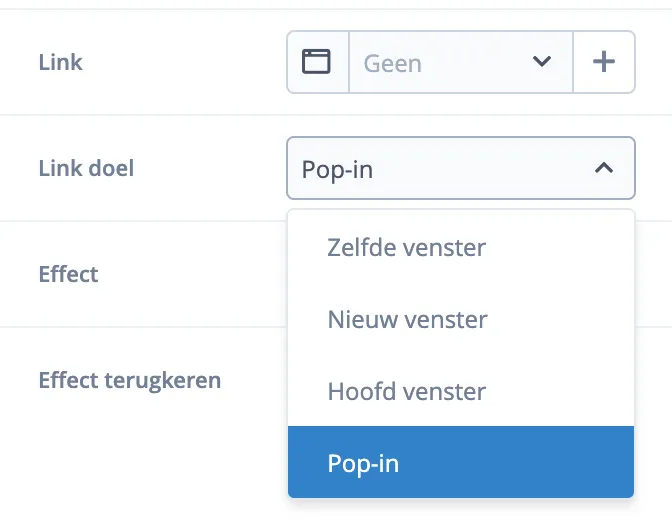Voorbeeld van een popin in Mach3BlocksPLTest