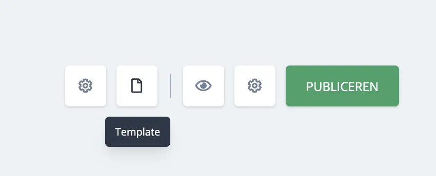 Template icoon in collectie